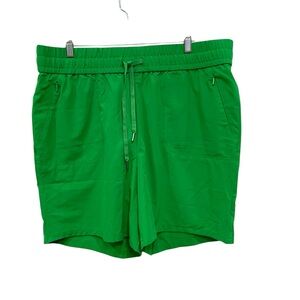 Chicos Zenergy 360 Casual Pull On Shorts Green Stretch Pockets NWT Womens XL